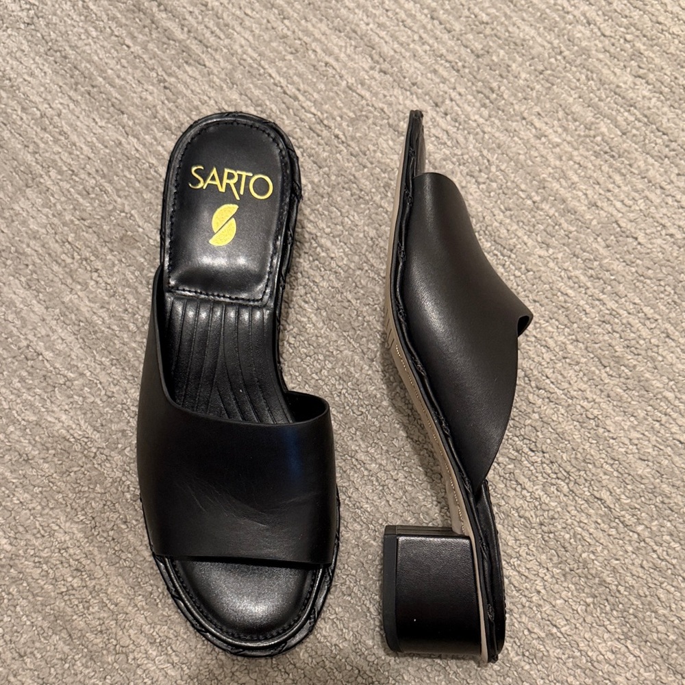 Franco Sarto Black Women's Mules